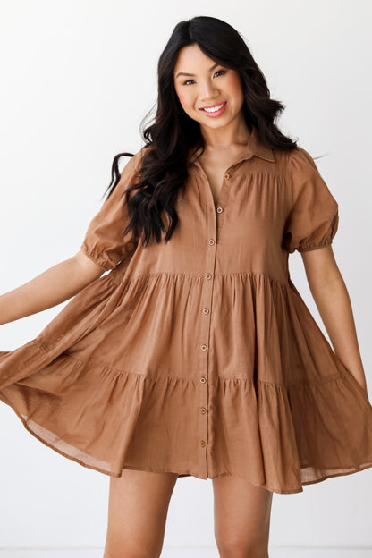 Tiered Mini Dress front view