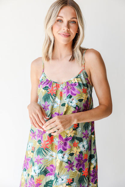 Floral Mini Dress close up