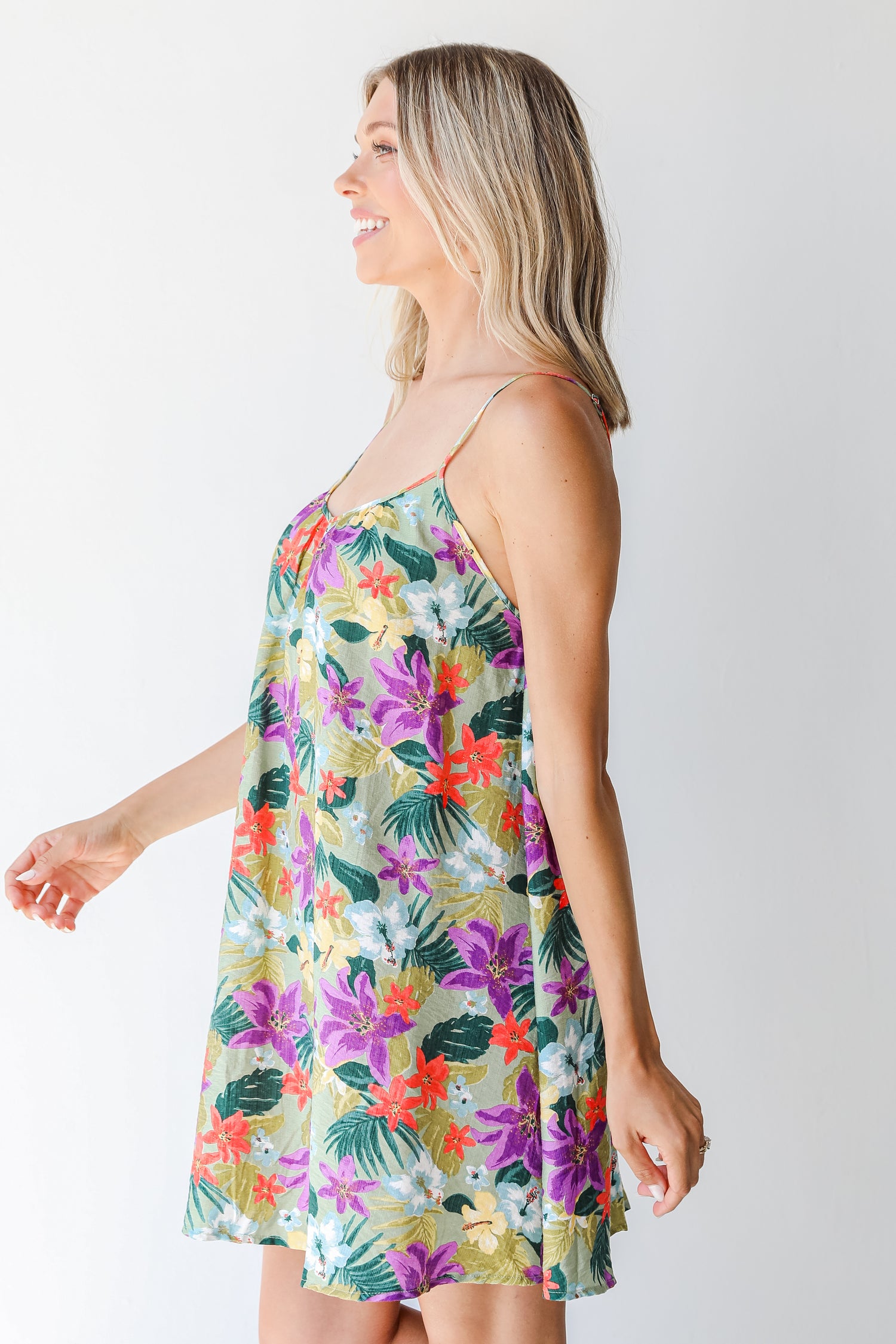 Floral Mini Dress side view