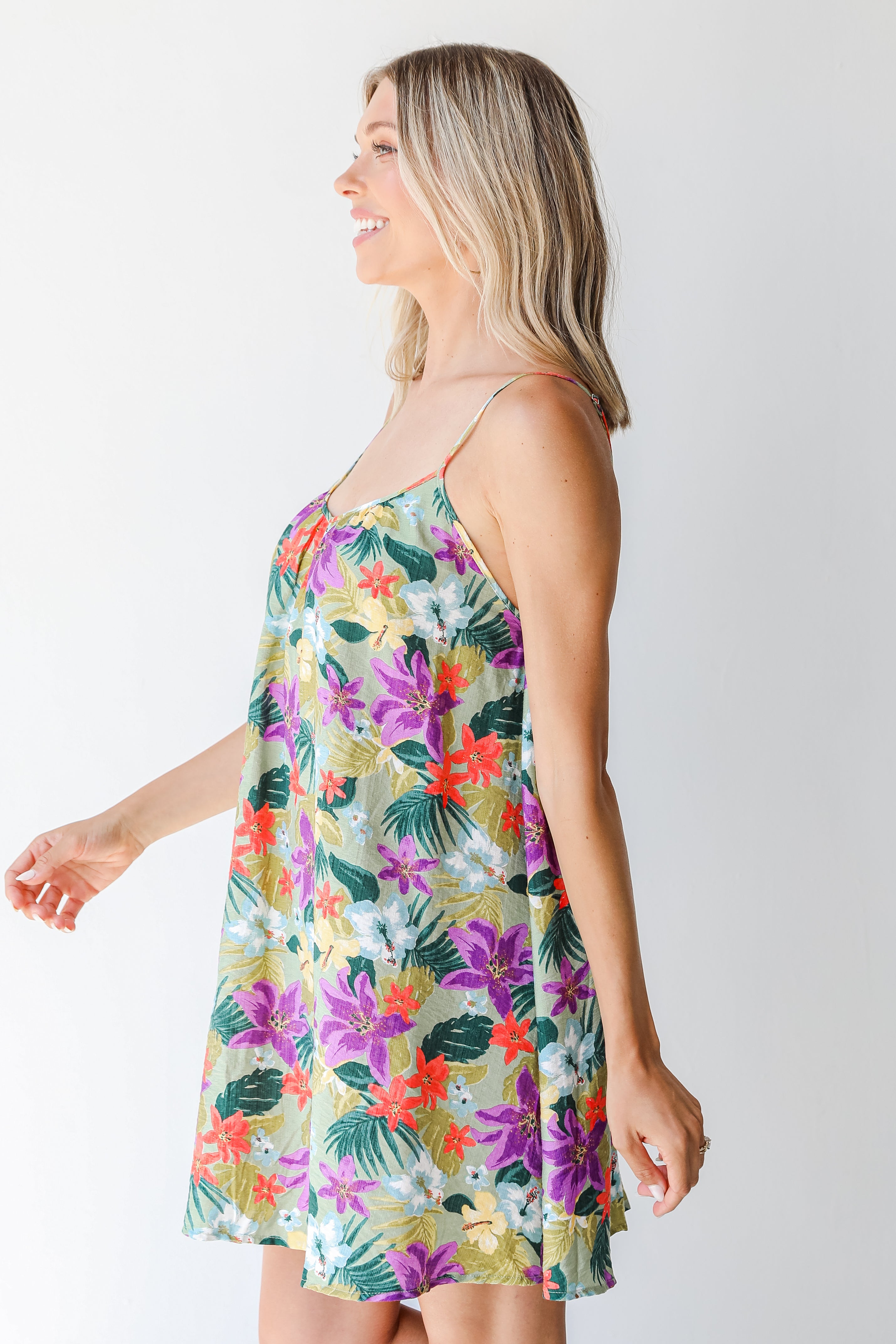 Floral Mini Dress side view