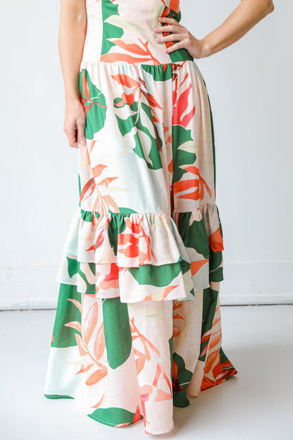 Strapless Maxi Dress on model