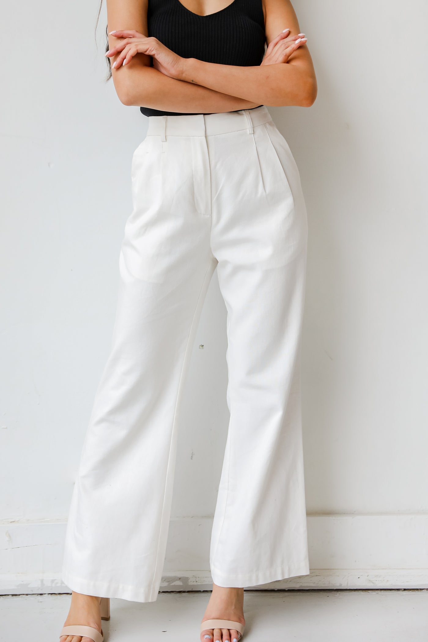 Trouser Pants in white