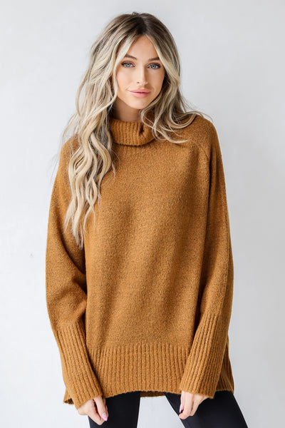 Turtleneck Sweater in camel