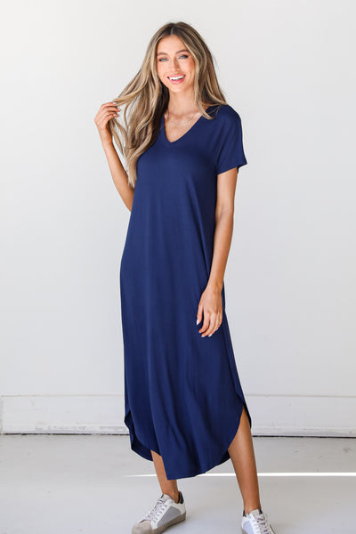 blue Midi Dress