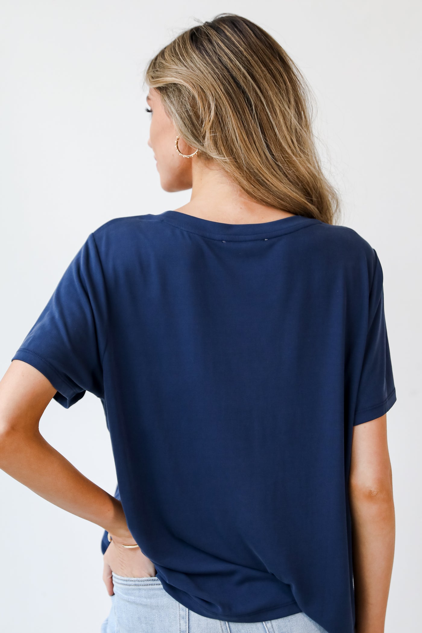 navy Everyday Tee back view