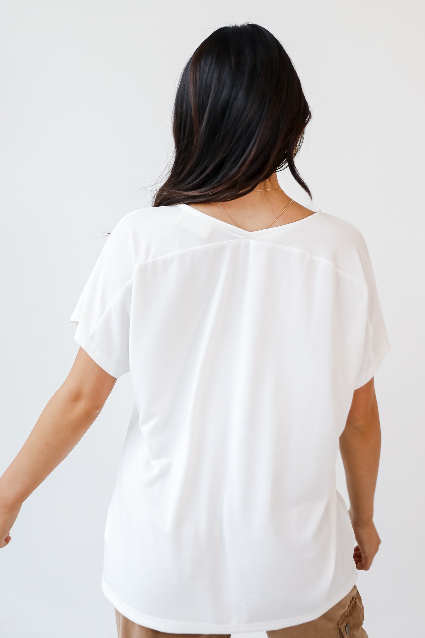 white Everyday Tee back view