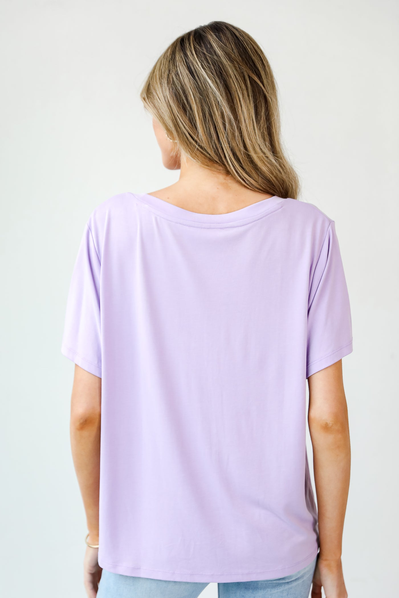 lavender Everyday Tee back view