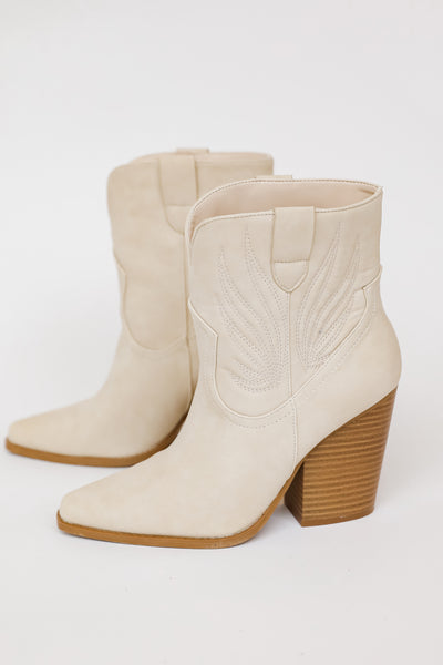 white western booties side view