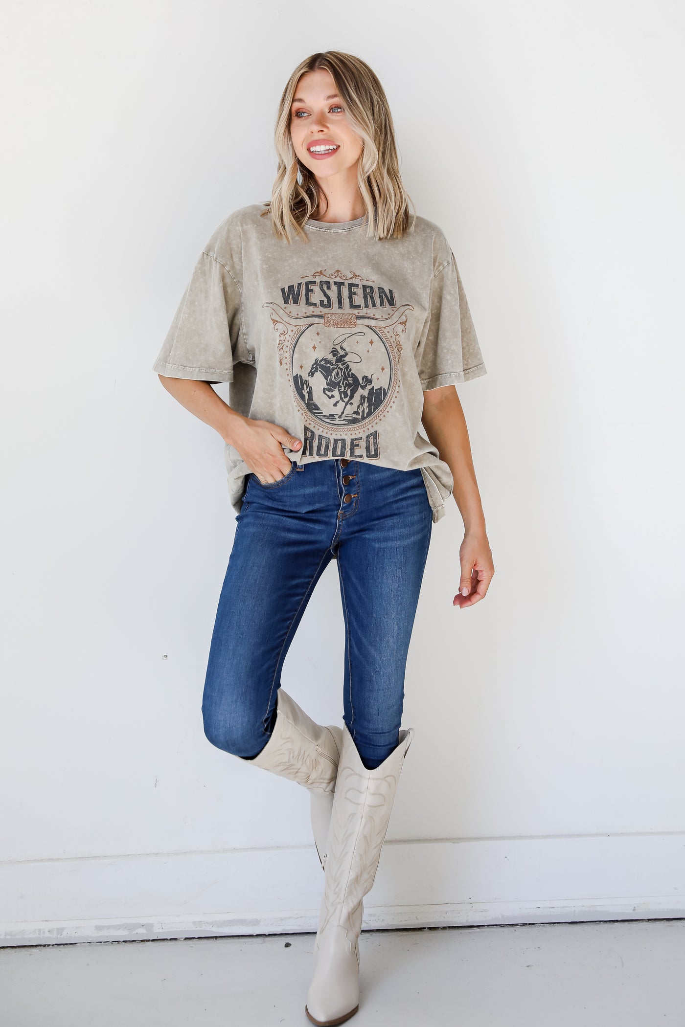 Western Rodeo Graphic Tee front view