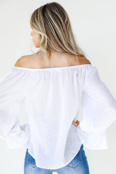 Blouse back view