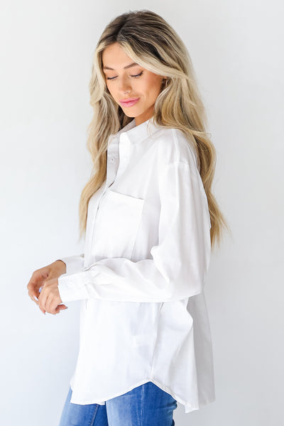 Strictly Business Button-Up Blouse