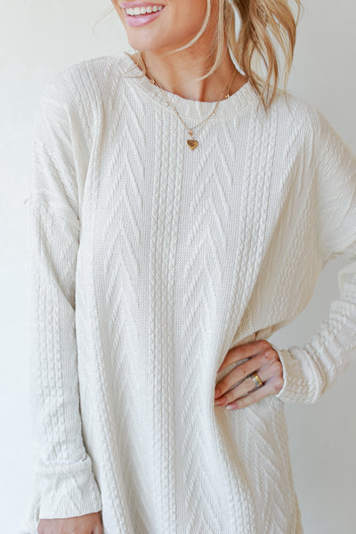 Cable Knit Sweater Dress from dress up