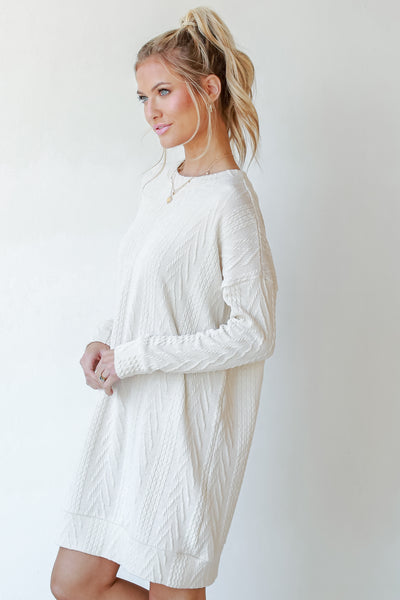 Cable Knit Sweater Dress side view