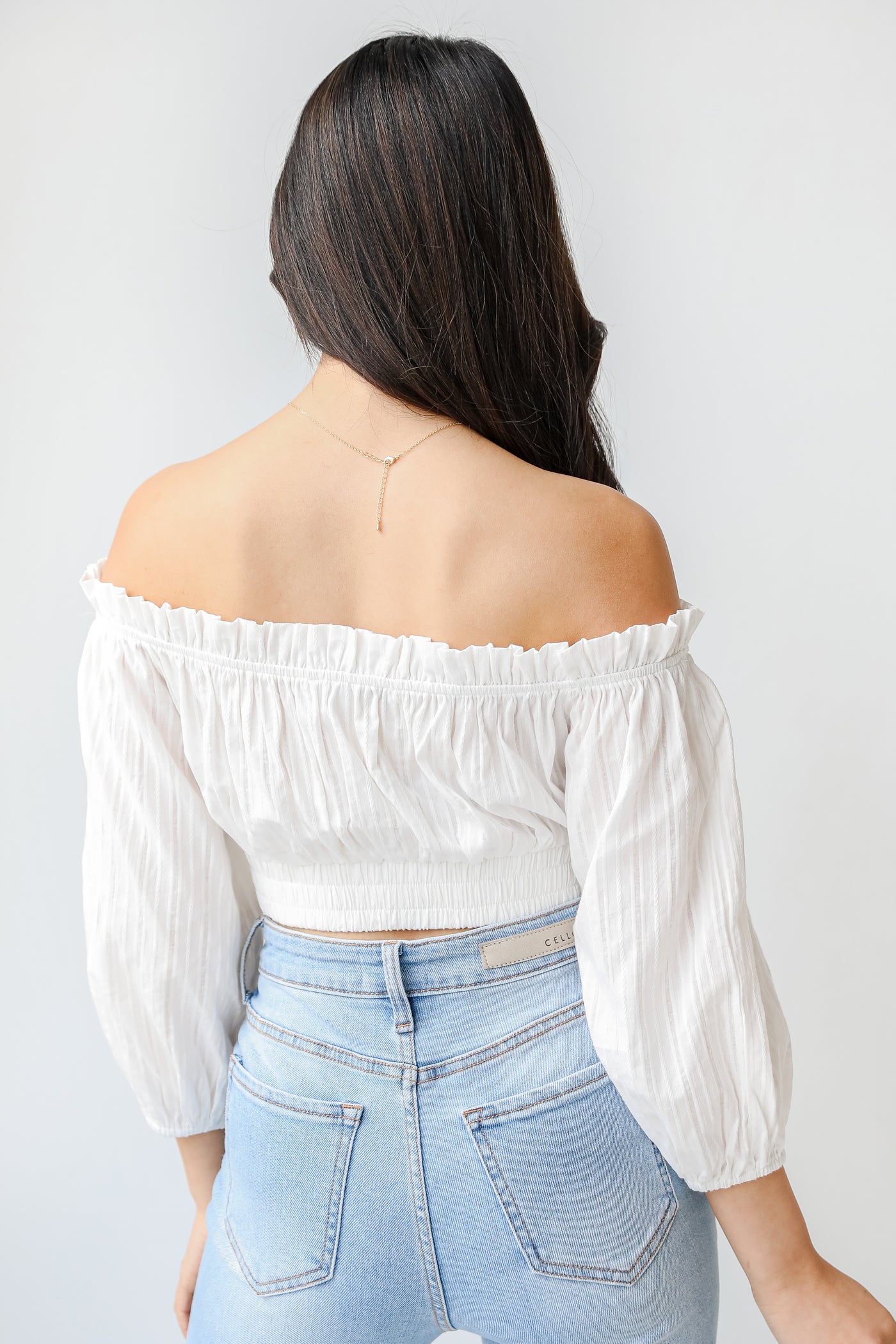 Cropped Blouse back view