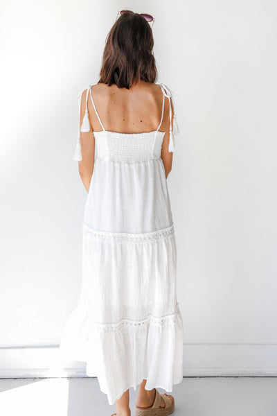 Tiered Maxi Dress back view