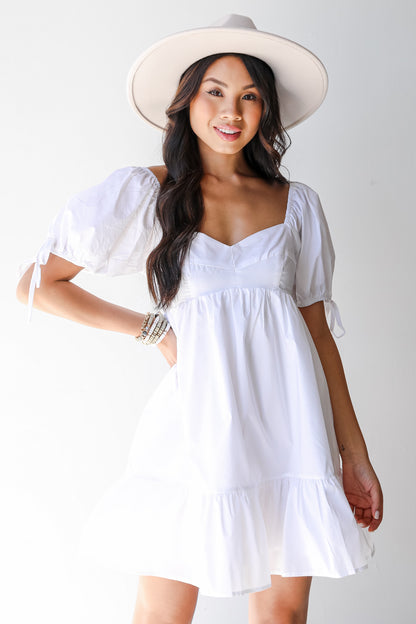 Babydoll Mini Dress on model