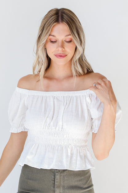 white Blouse front view