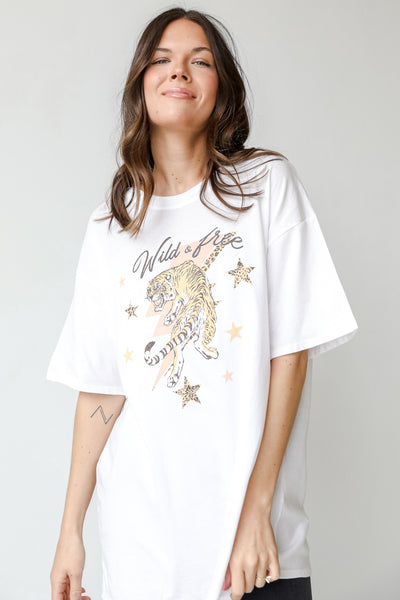 Wild & Free Graphic Tee front view