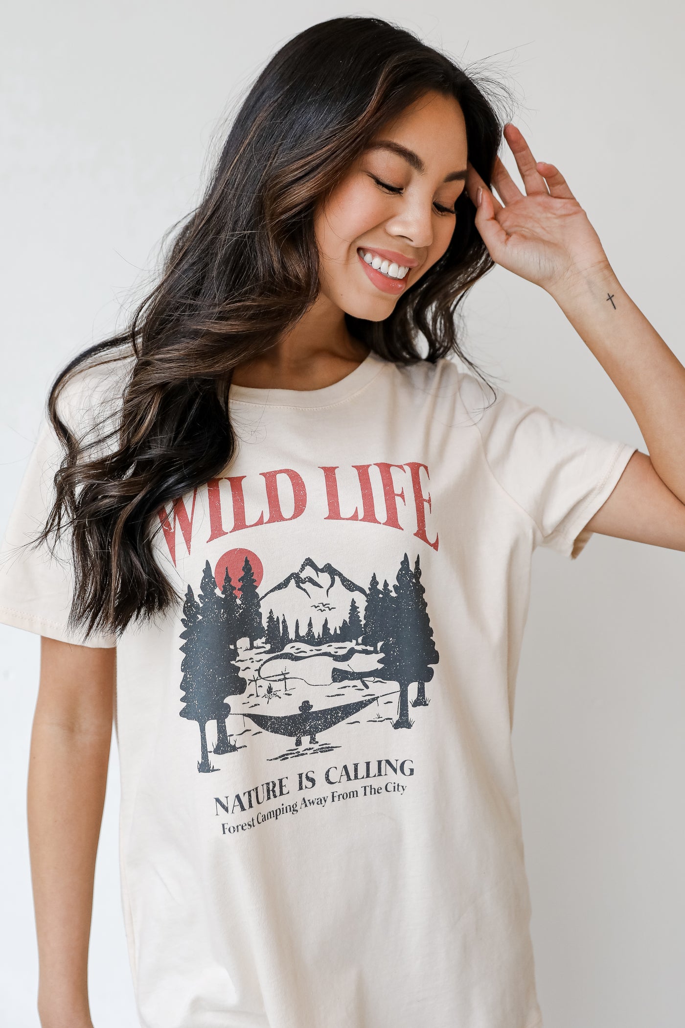 Wildlife Oversized Graphic Tee from dress up