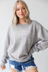 Grey Woodstock Georgia Pullover. Graphic Sweatshirt. Georgia Sweatshirt Oversized