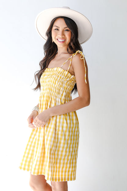 Gingham Mini Dress side view