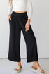 black Linen Pants close up